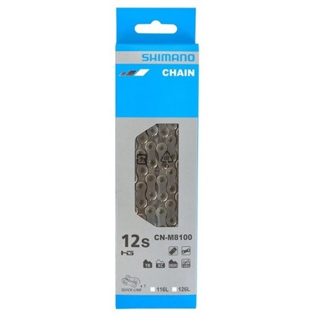 Cadena Shimano XT 8100 12V 126 Eslabones